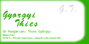 gyorgyi thies business card